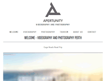 Tablet Screenshot of apertunityproductions.com